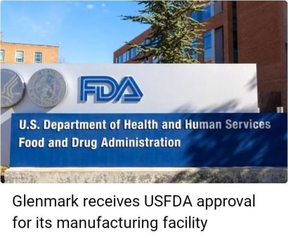 Glenmark receives USFDA approval for its manufacturing facility